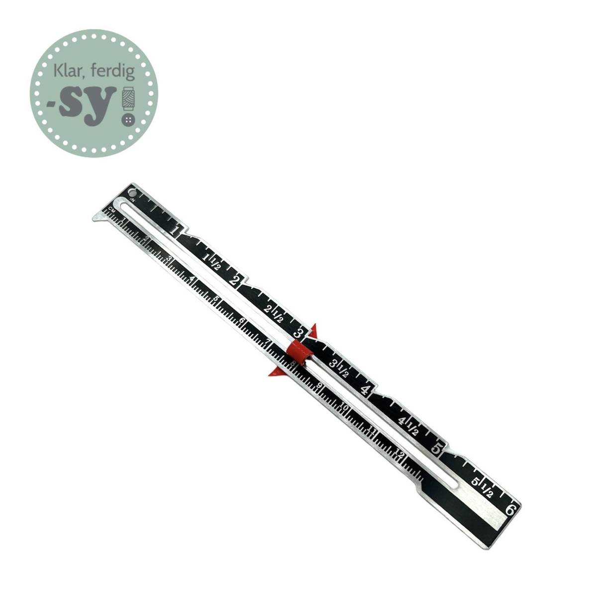 Prym Sy og strikkemåler 12cm/6inch