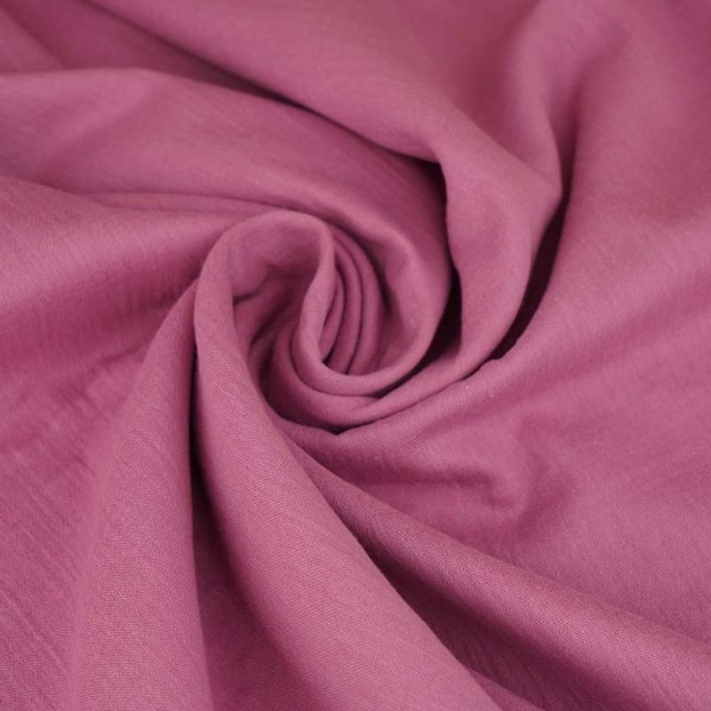 Økologisk crepemusselin, vintage rose