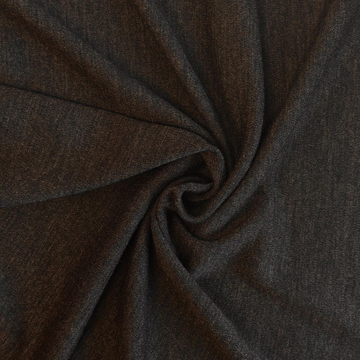 Merinoull-interlock, melert brun