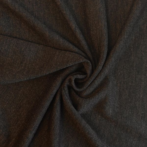 Hovedbilde Merinoull-interlock, melert brun