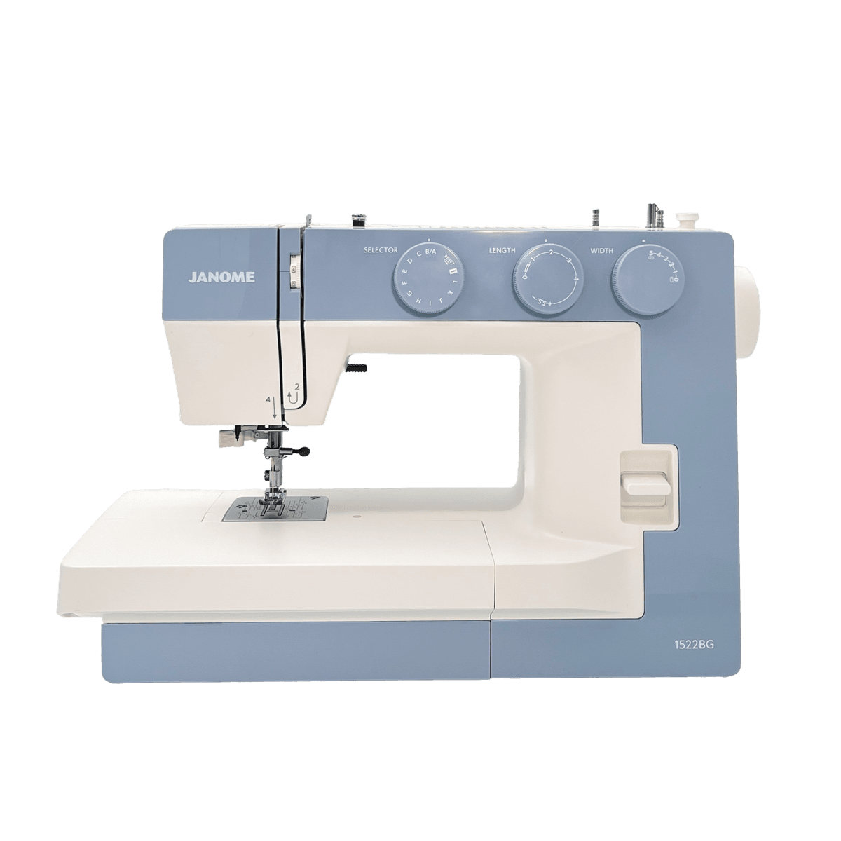 LIMITED EDITION! Janome 1522, Blue Grey + trykkfotsett og symønster