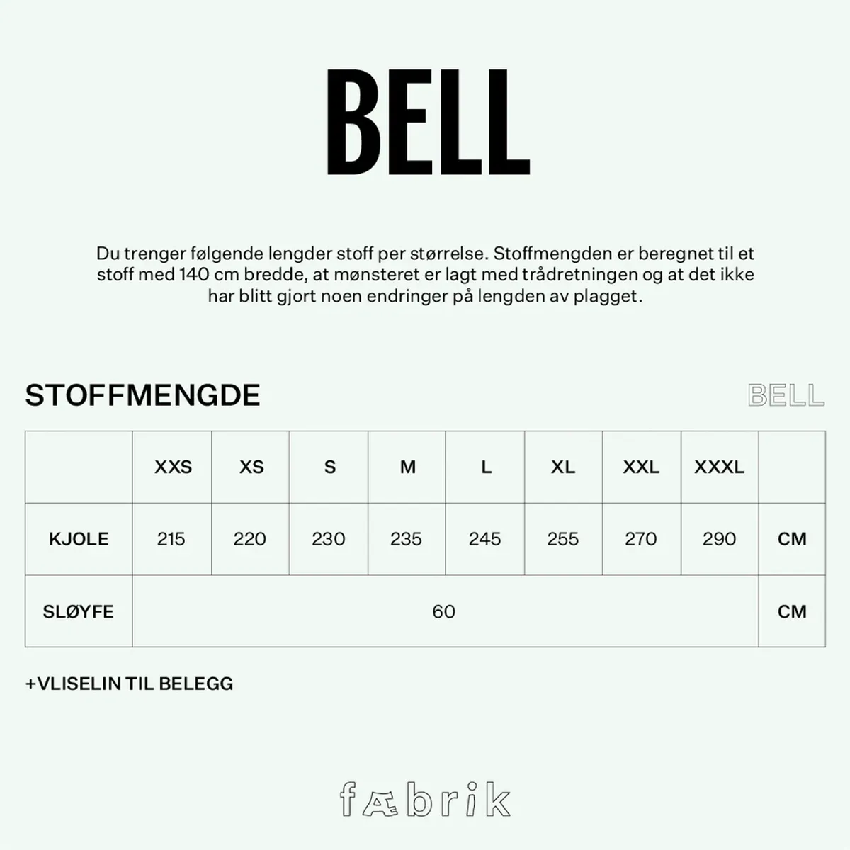 Fæbrik, Bell