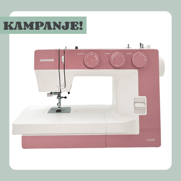 Hovedbilde LIMITED EDITION! Janome 1522, Smokey Pink + trykkfotsett og ...
