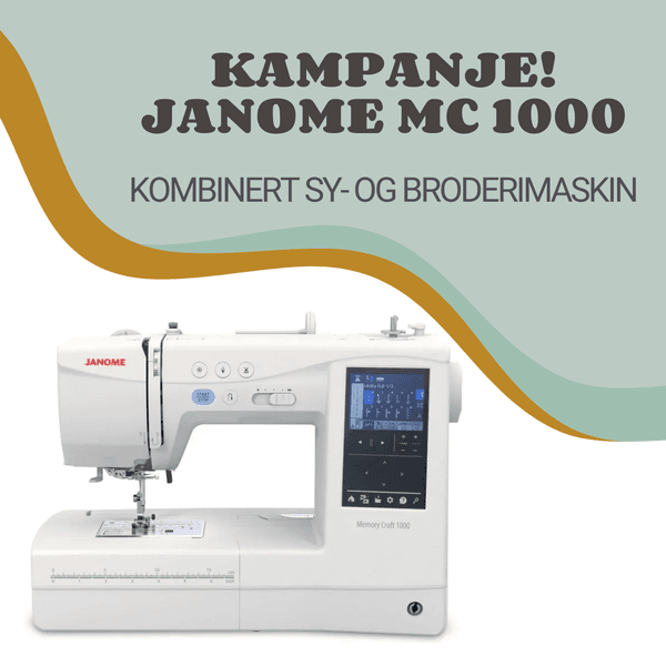 Hovedbilde KAMPANJE! Memory Craft 1000 sy- og broderimaskin