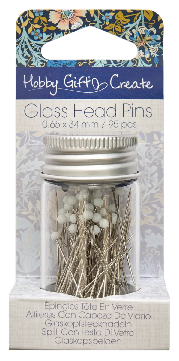 Hobby Gift Create - Knappenåler med glasshode